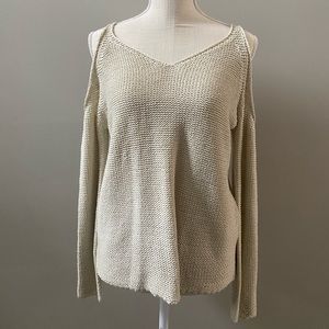 Cute cold shoulder light weight sweater